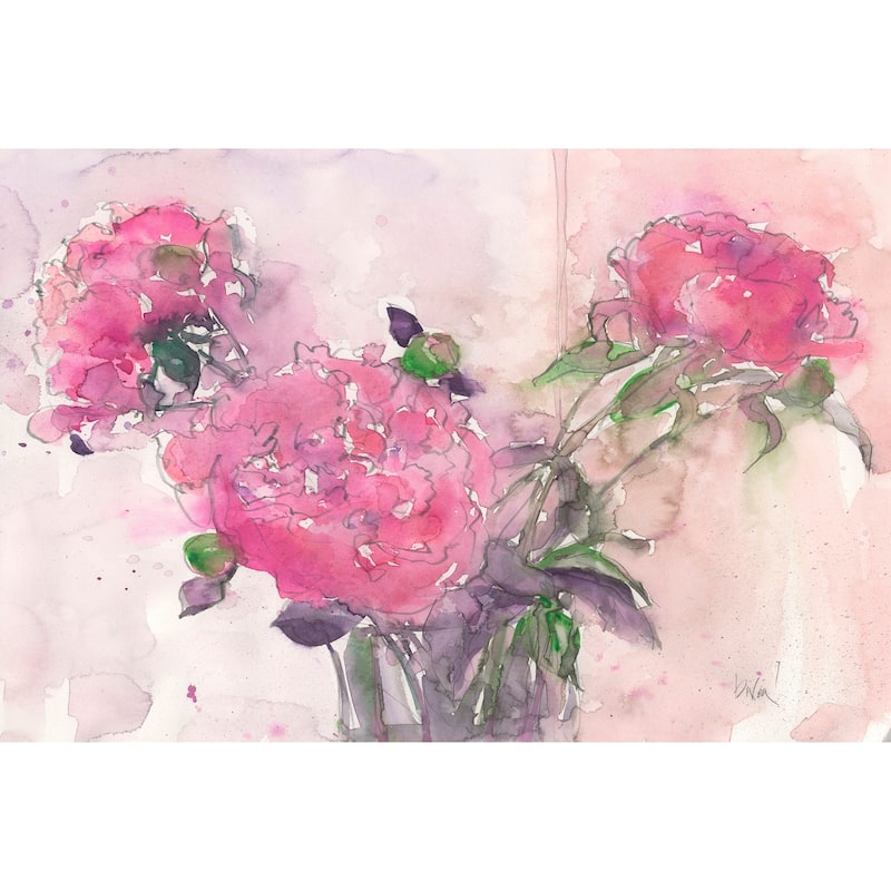 Marmont Hill - 'Pink Blush' Painting Print on Wrapped Canvas - Multi-Color
