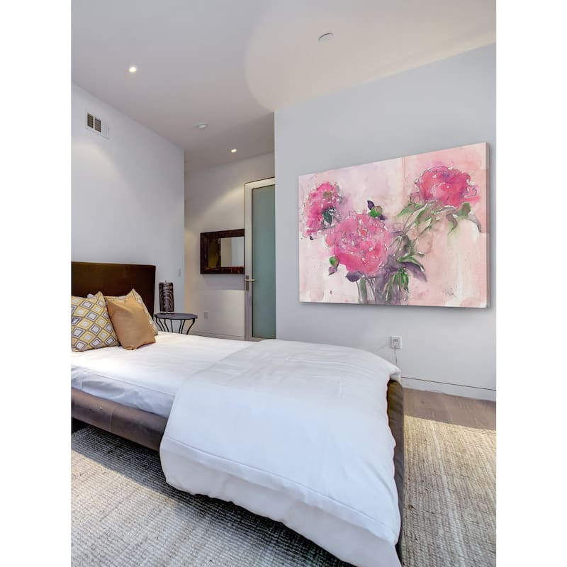 Marmont Hill - 'Pink Blush' Painting Print on Wrapped Canvas - Multi-Color