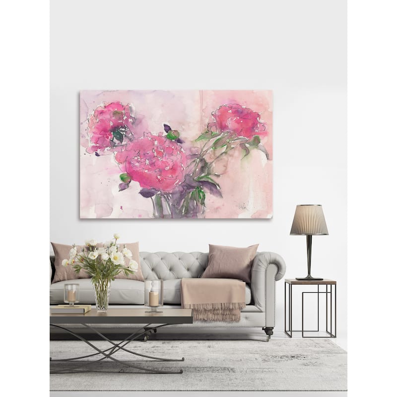 Marmont Hill - 'Pink Blush' Painting Print on Wrapped Canvas - Multi-Color