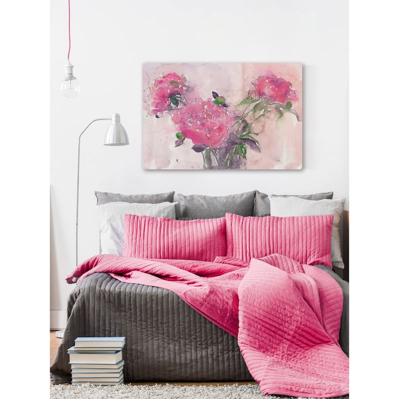 Marmont Hill - 'Pink Blush' Painting Print on Wrapped Canvas - Multi-Color