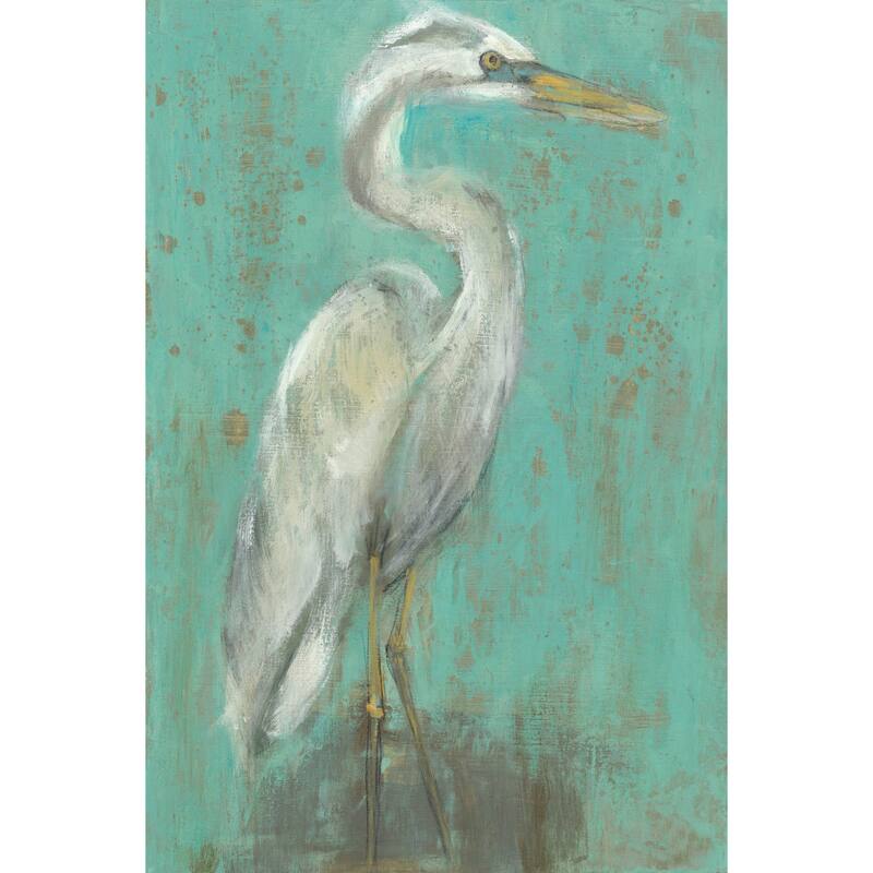 Marmont Hill - 'Seaspray Heron I' Painting Print on Wrapped Canvas - Multi-Color