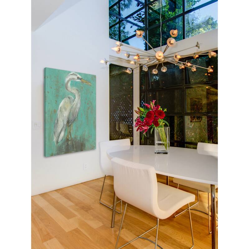 Marmont Hill - 'Seaspray Heron I' Painting Print on Wrapped Canvas - Multi-Color