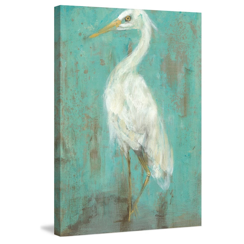 Marmont Hill - 'Seaspray Heron II' Painting Print on Wrapped Canvas - Multi-Color