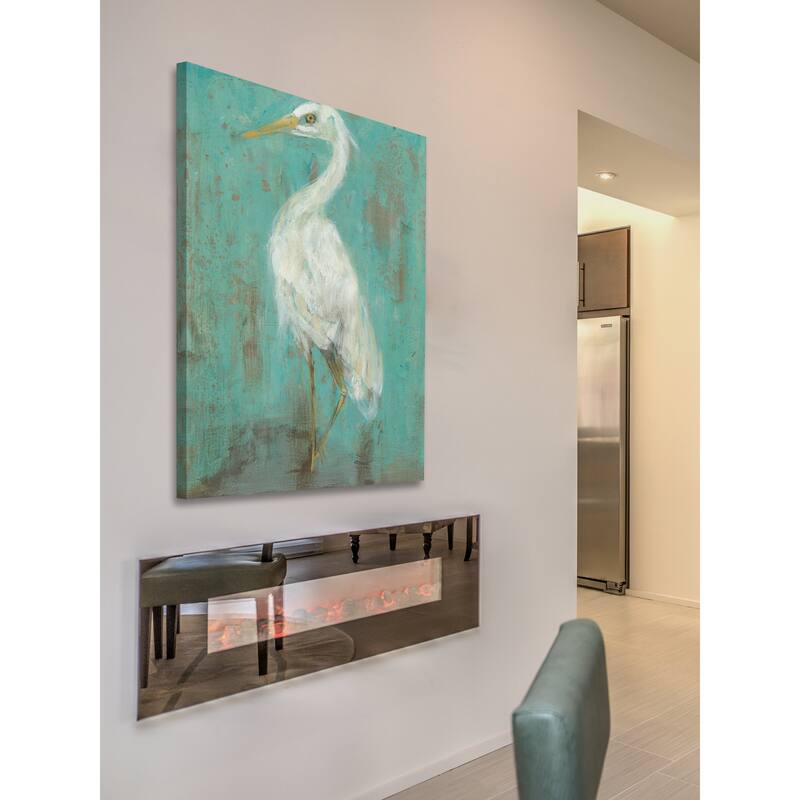 Marmont Hill - 'Seaspray Heron II' Painting Print on Wrapped Canvas - Multi-Color