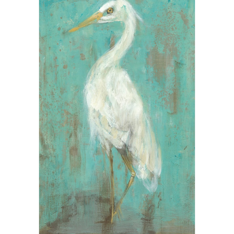 Marmont Hill - 'Seaspray Heron II' Painting Print on Wrapped Canvas - Multi-Color