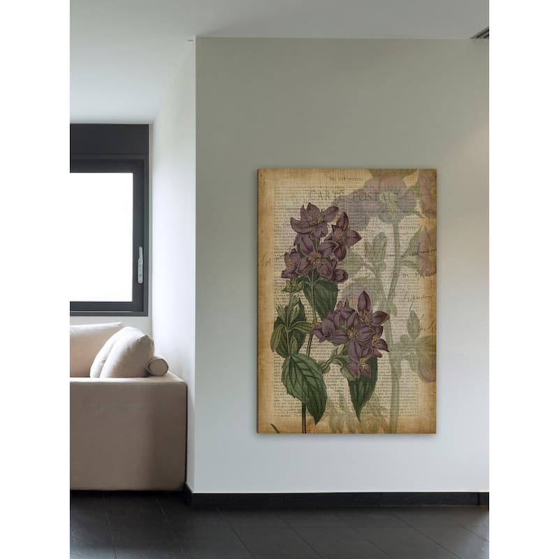 Marmont Hill - 'Fucshia Flowers II' Painting Print on Wrapped Canvas - Multi-Color