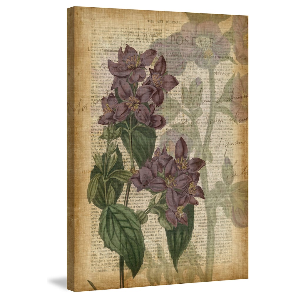 Marmont Hill - 'Fucshia Flowers II' Painting Print on Wrapped Canvas - Multi-Color