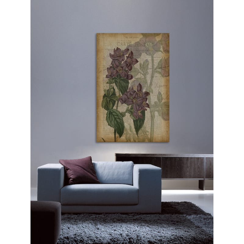 Marmont Hill - 'Fucshia Flowers II' Painting Print on Wrapped Canvas - Multi-Color