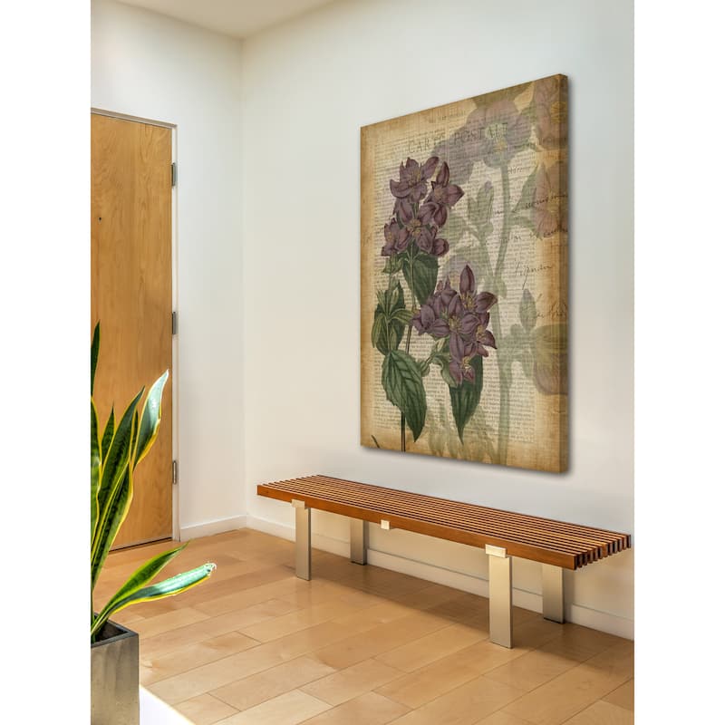 Marmont Hill - 'Fucshia Flowers II' Painting Print on Wrapped Canvas - Multi-Color