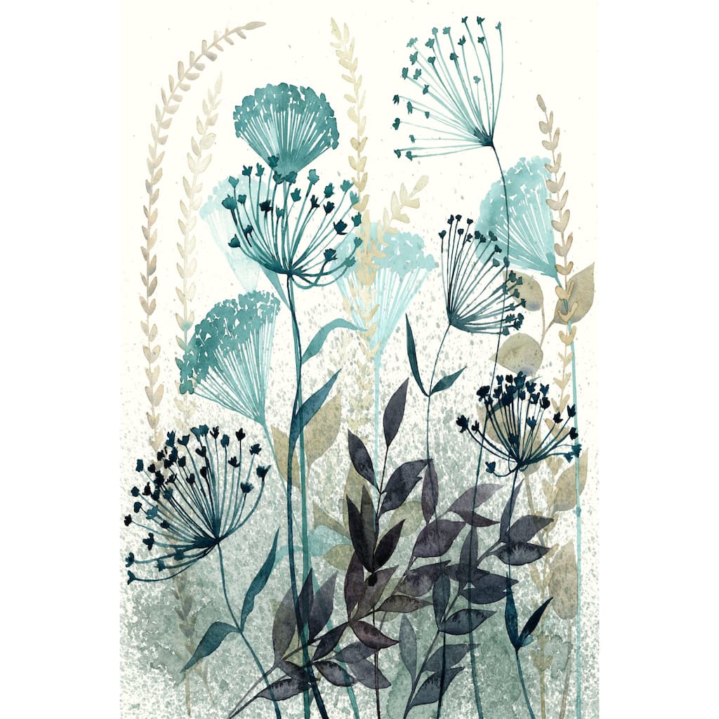 Marmont Hill - 'Allayed Floral I' Painting Print on Wrapped Canvas - Multi-Color