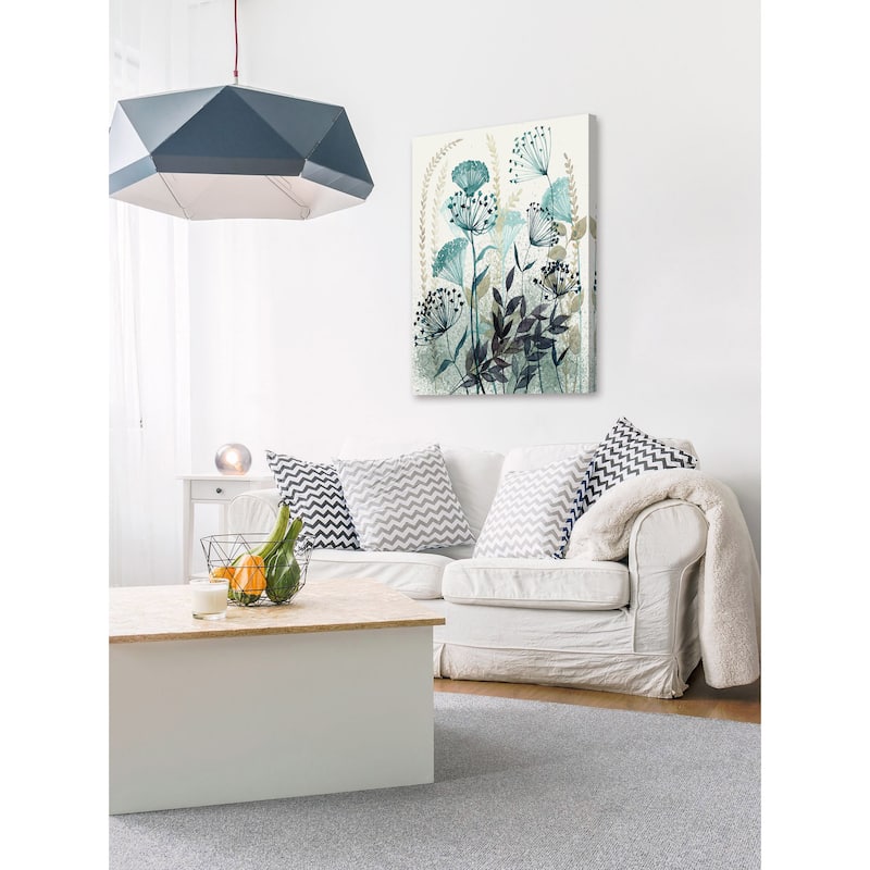 Marmont Hill - 'Allayed Floral I' Painting Print on Wrapped Canvas - Multi-Color