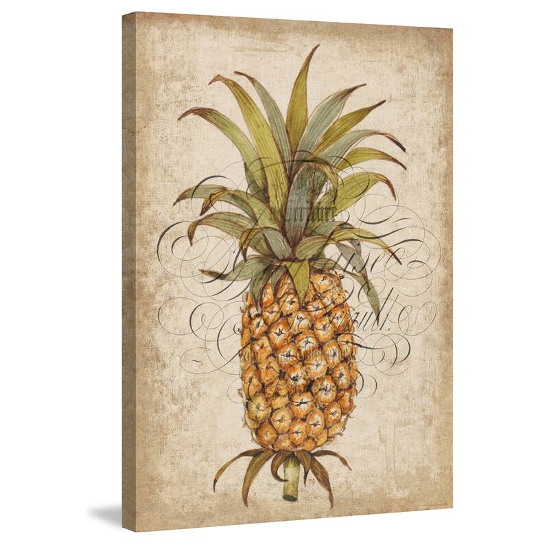 Marmont Hill - 'Pineapple Study II' Painting Print on Wrapped Canvas - Multi-Color