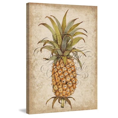 Marmont Hill - 'Pineapple Study II' Painting Print on Wrapped Canvas - Multi-Color