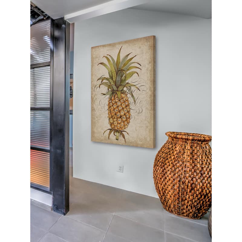 Marmont Hill - 'Pineapple Study II' Painting Print on Wrapped Canvas - Multi-Color