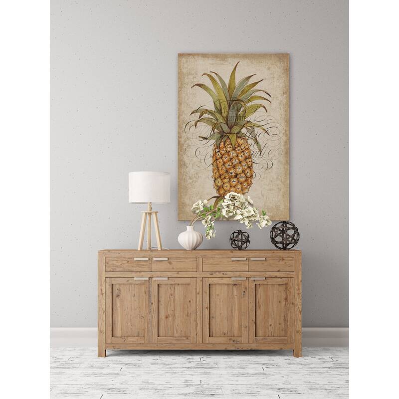 Marmont Hill - 'Pineapple Study II' Painting Print on Wrapped Canvas - Multi-Color