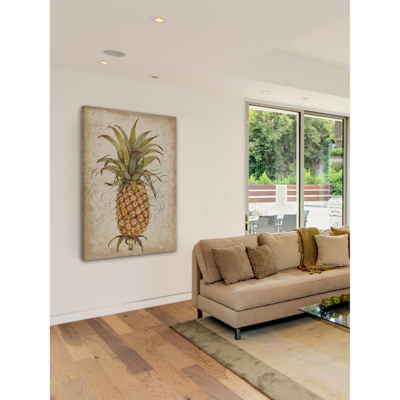 Marmont Hill - 'Pineapple Study II' Painting Print on Wrapped Canvas - Multi-Color