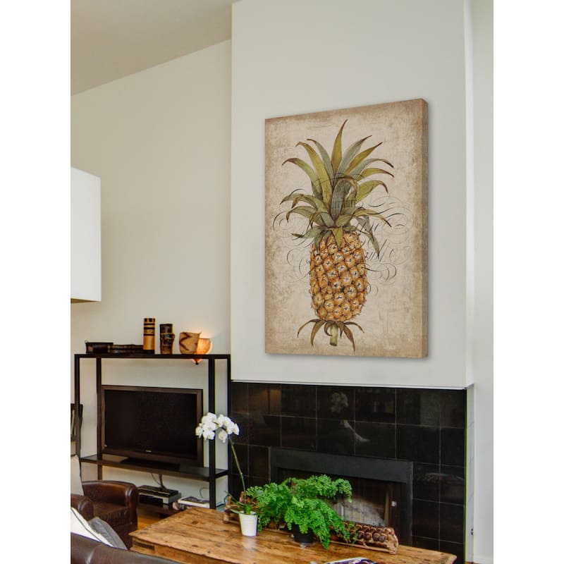 Marmont Hill - 'Pineapple Study II' Painting Print on Wrapped Canvas - Multi-Color