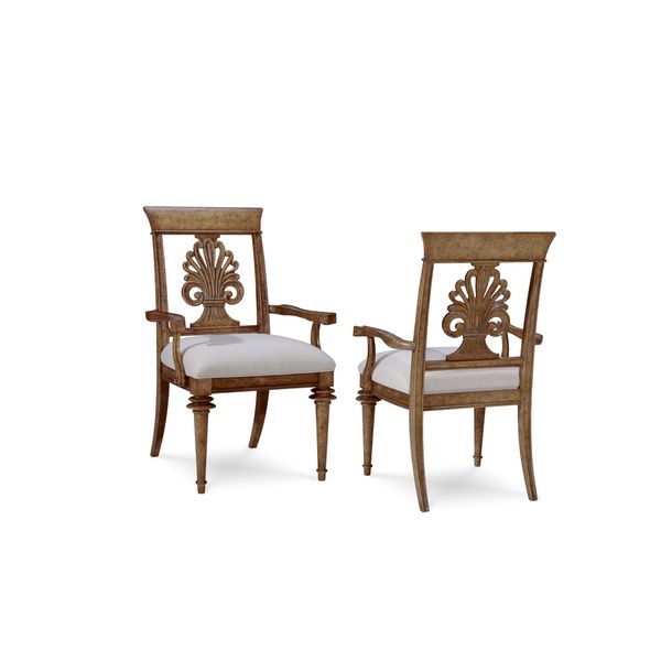A R T Furniture Pavilion Radiatta Wood And Crypton Fabric A R T Furniture Pavilion Radiatta Wood And Crypton Fabric Upholstered Arm Chairs Set Of 2
