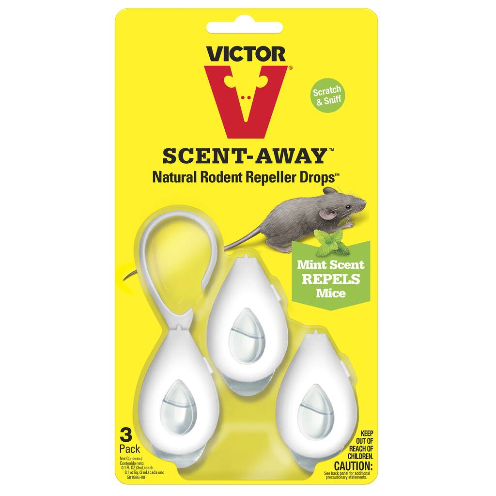 Victor M803 Scent-Away Natural Rodent Repeller Drops 3 Count