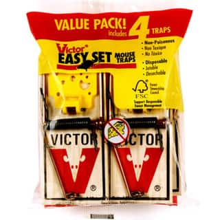 Victor M032 Easy Set Mouse Traps 4 Count - Bed Bath & Beyond - 12958467