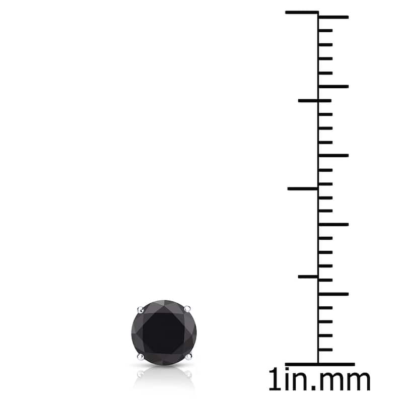 Auriya 1/3ctw Round Black Diamond SINGLE (1) Stud Earring 14k Gold