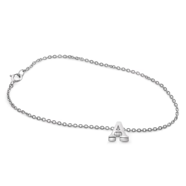 Jewelonfire Women S Sterling Silver A To Z Initial Charm Jewelonfire Women X27 S Sterling Silver A To Z Initial Charm Bracelet