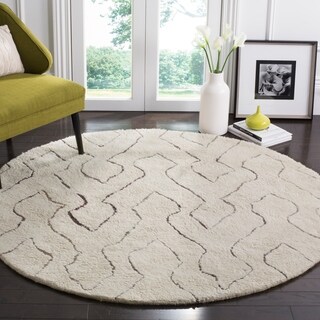 round rug safavieh multicolored casablanca ivory handmade