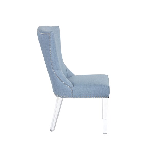 Sienna Ice Blue Fabric Dining Chair