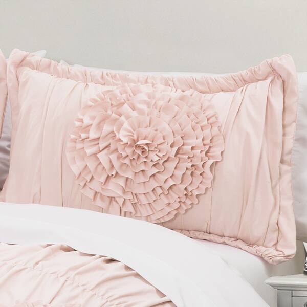 Lush Decor Serena Blush 3 Piece Full Queen Size Comforter Lush Decor Serena Blush 3 Piece