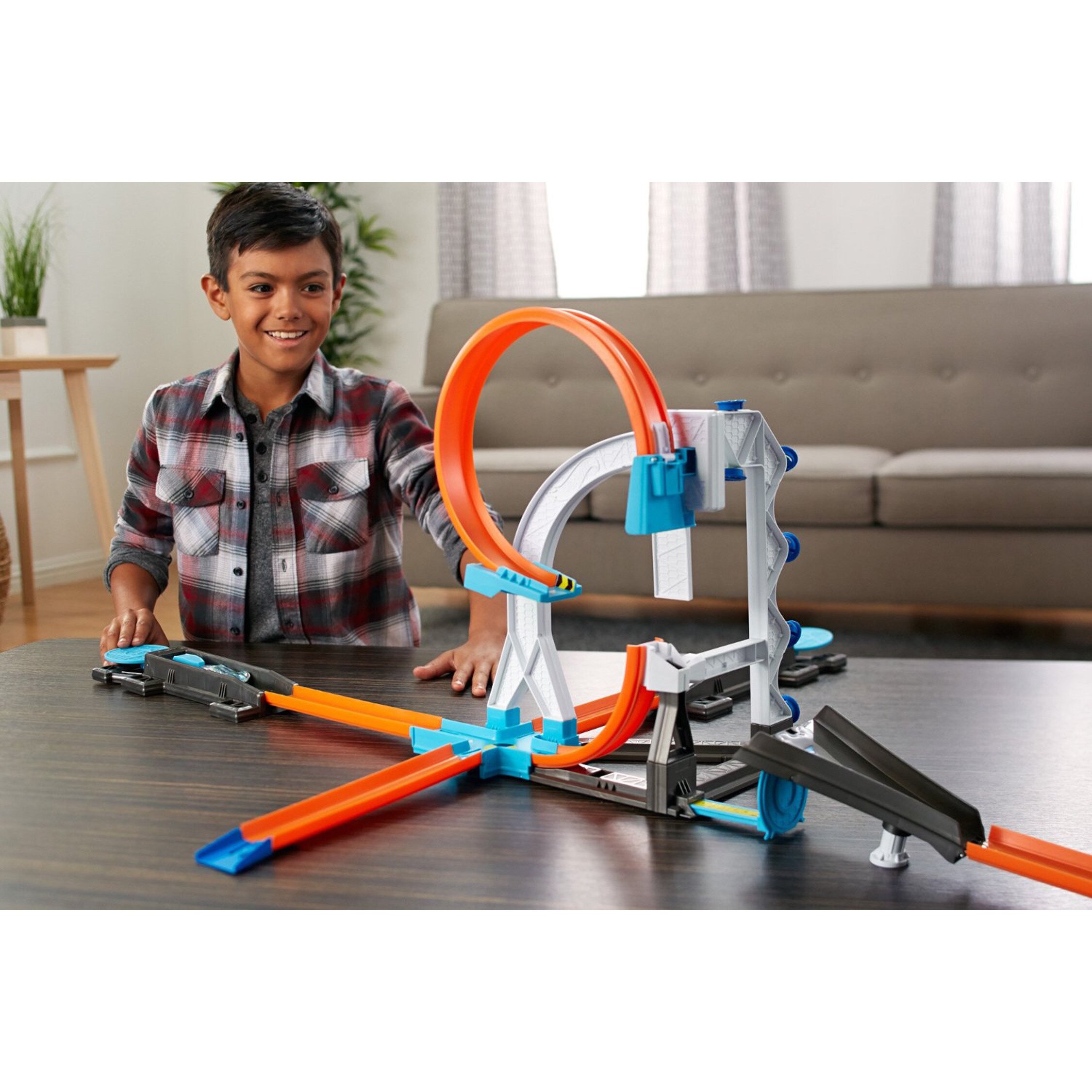 hot wheels track builder system stunt kit