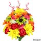 preview thumbnail 5 of 6, 36 Stems Artificial New Dahlia, Sunflower, Peony, Hydrangea Mixed Flower Bush with Greenery