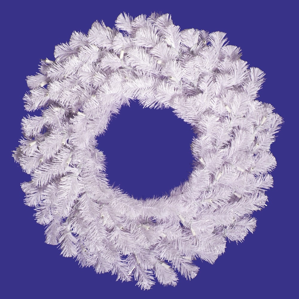 Vickerman Crystal White 36-inch 280-tip Wreath