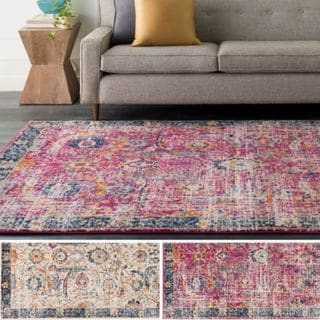 Kinsey Distressed Vintage Area Rug - 2' x 3'
