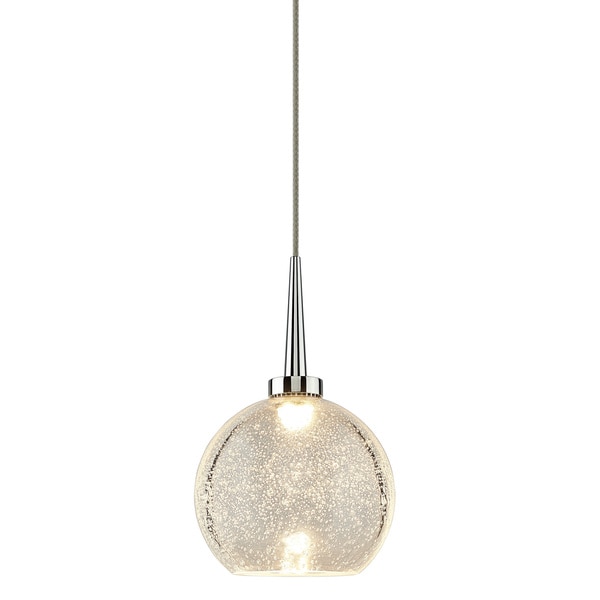 Shop Bruck Lighting Bobo 1 Clear Glass and Chrome 4-inch ...