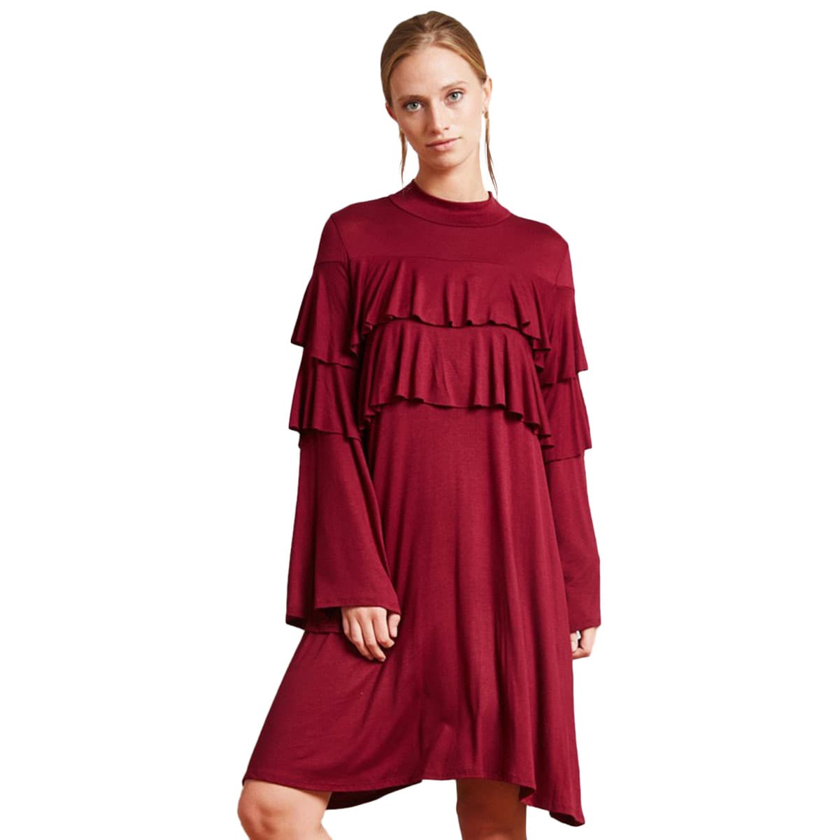 ruffle dress womens