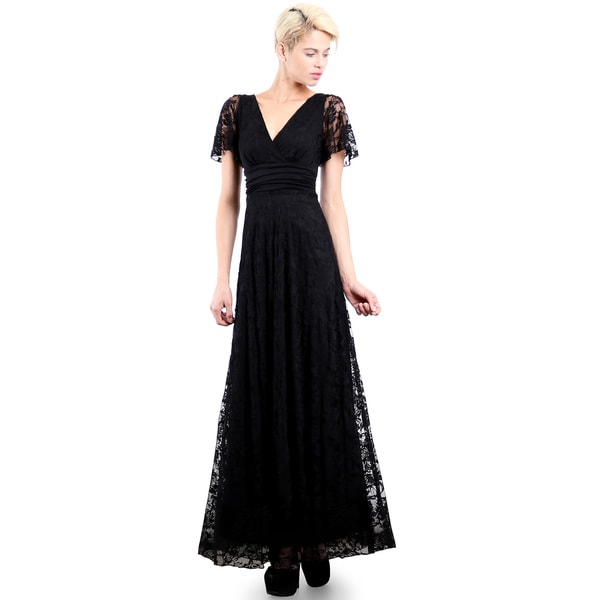 Evanese Women s Elegant Lace Evening  Party Formal  Long 