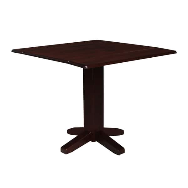International Concepts Brown Wood 36 Inch Square Dual International Concepts Brown Wood 36 Inch Square Dual
