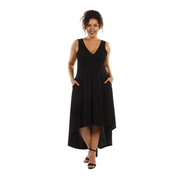 24/7 Comfort Apparel Women's Enchanting Princess High Low Dress
