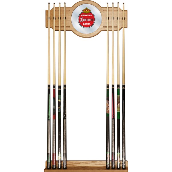 Corona Cue Rack with Mirror - Vintage