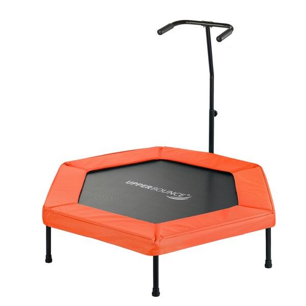 Machrus Upper Bounce 50" Hexagonal Trampoline with Adjustable Handrail - Fitness Rebounder Trampoline - On Sale - Overstock - 12982306