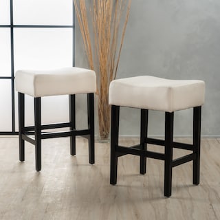 Lopez 27-inch Fabric Backless Counter Stool (Set of 2) by Christopher Knight Home