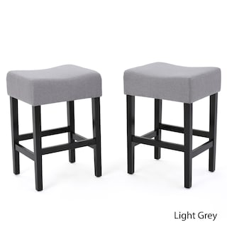 Lopez 27-inch Fabric Backless Counter Stool (Set of 2) by Christopher Knight Home