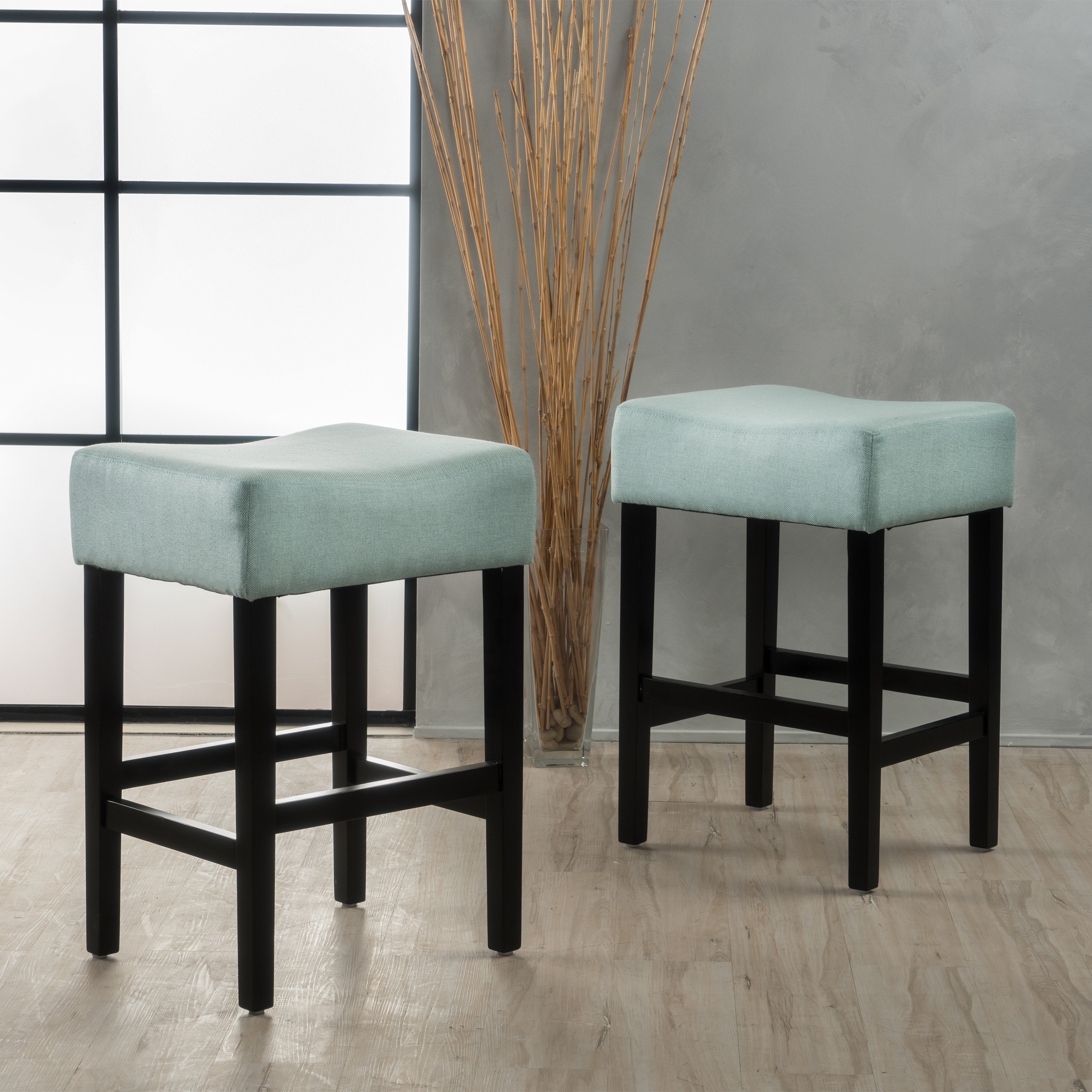 Lopez 27-inch Fabric Backless Counter Stool (Set of 2) by Christopher Knight Home