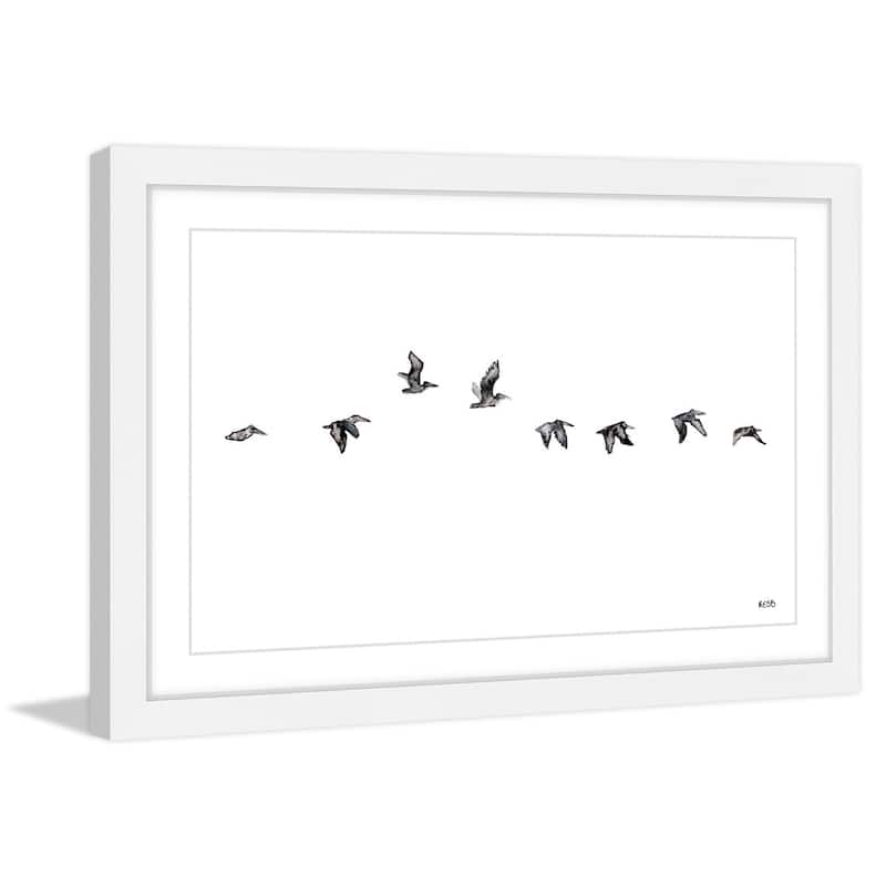 Marmont Hill - 'The Squadron' by Rachel Byler Framed Painting Print