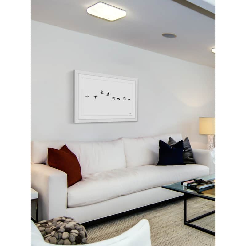 Marmont Hill - 'The Squadron' by Rachel Byler Framed Painting Print