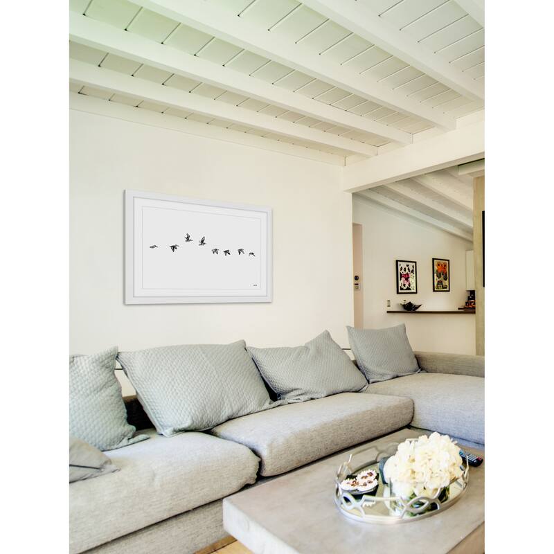 Marmont Hill - 'The Squadron' by Rachel Byler Framed Painting Print