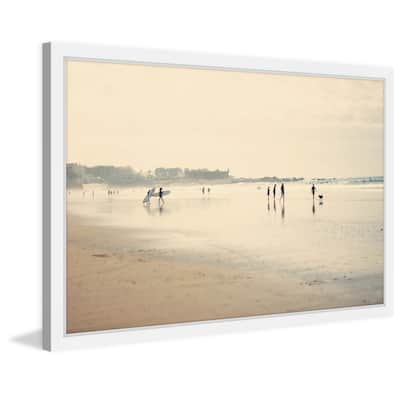 Marmont Hill - 'Beach Life' by Ingrid Beddoes Framed Painting Print - Multi-Color