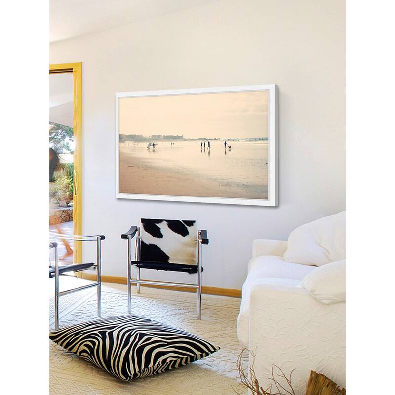 Marmont Hill - 'Beach Life' by Ingrid Beddoes Framed Painting Print - Multi-Color