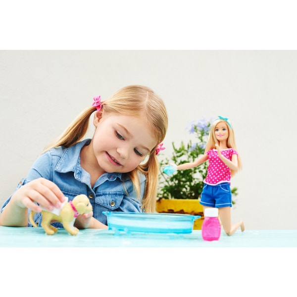 barbie splish splash pup playset