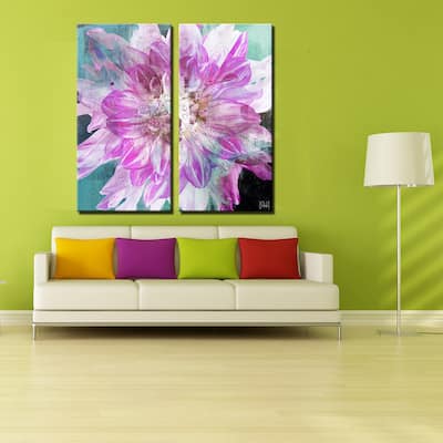 Ready2HangArt 'Painted Petals XXX' 2-Piece Canvas Wall Art Set